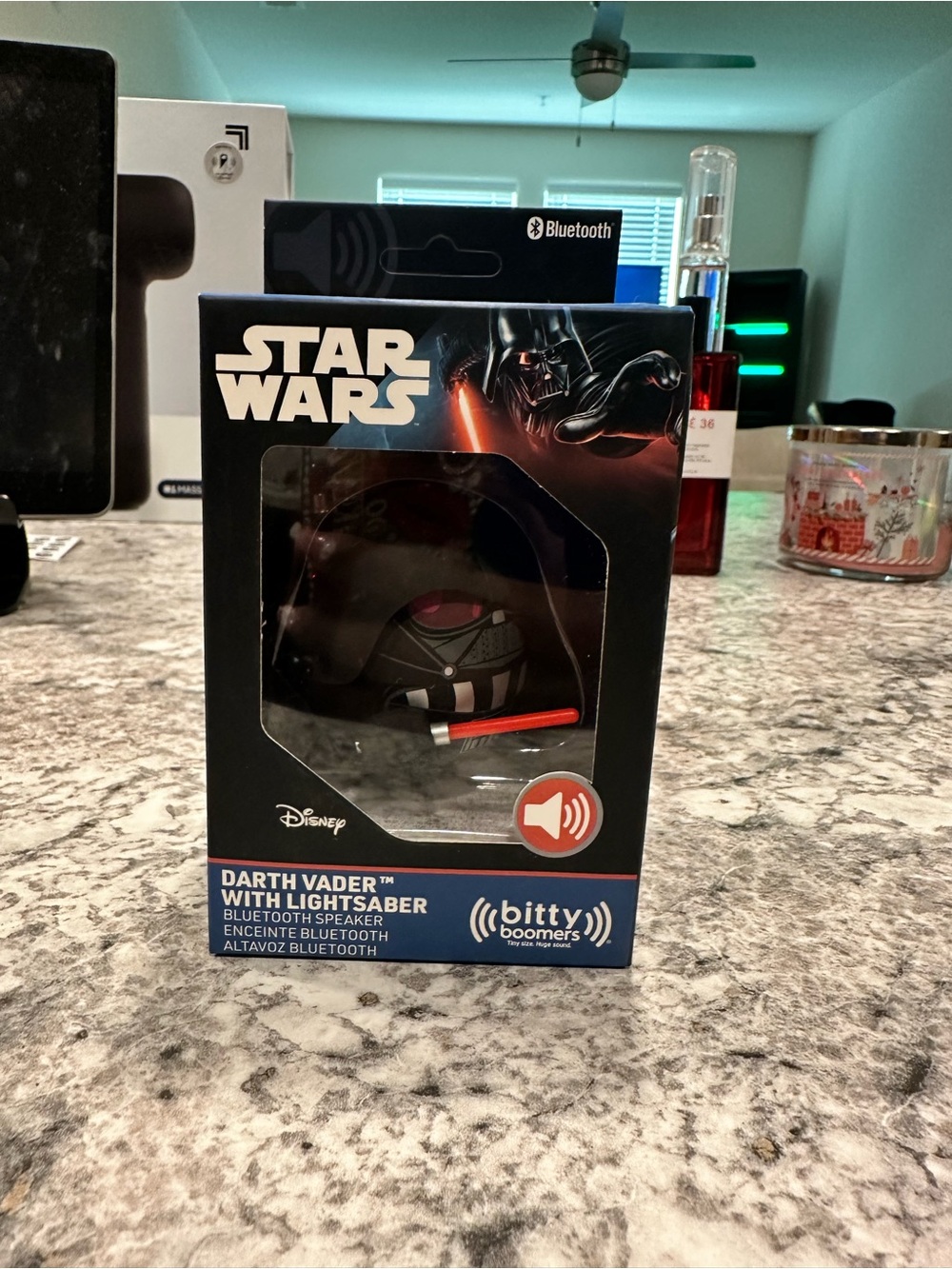 Disney Star Wars Darth Vader Bluetooth Speaker with Black and Red Accents